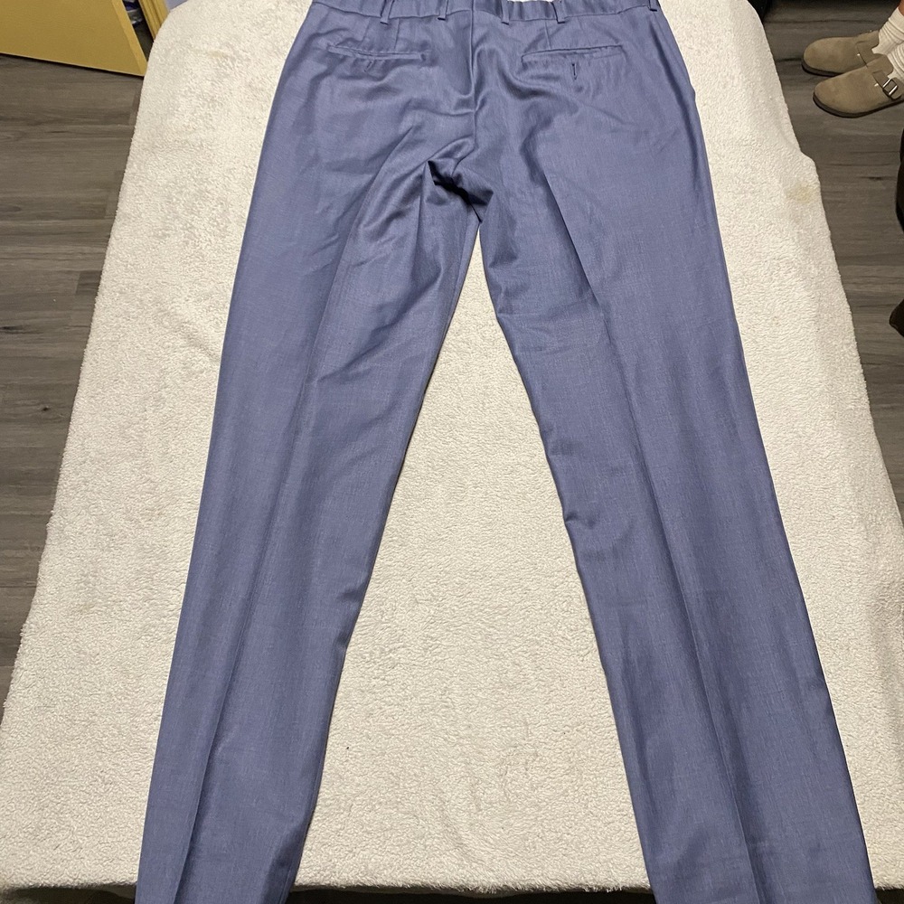 Coppley Wool Dress Pants 36x34 Wool Trouser Reda Fabric Made In Canada - Picture 2 of 8